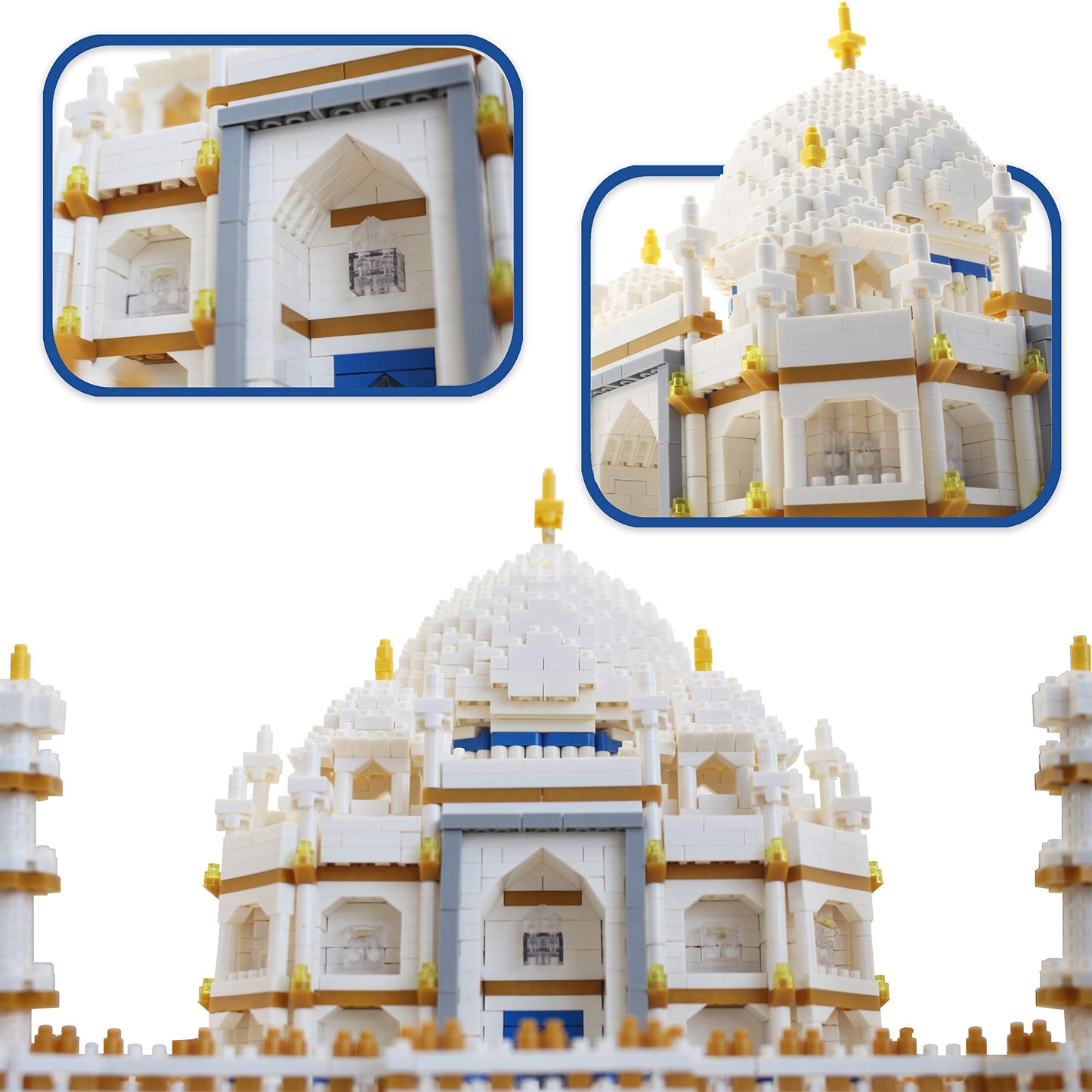 dOvOb Micro Mini Blocks Taj Mahal Building Set 4000 Pieces – Architecture Model and Gift for Kids & Adults