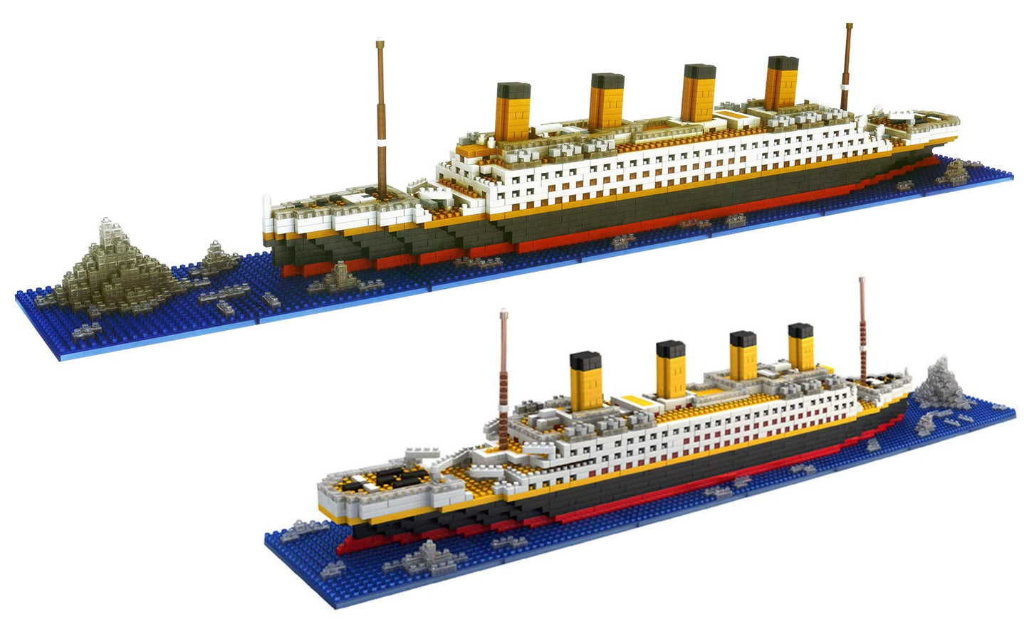 dOvOb Titanic Micro Blocks – 1872-Piece Model with 2 Figures | Gift for Adults & Kids