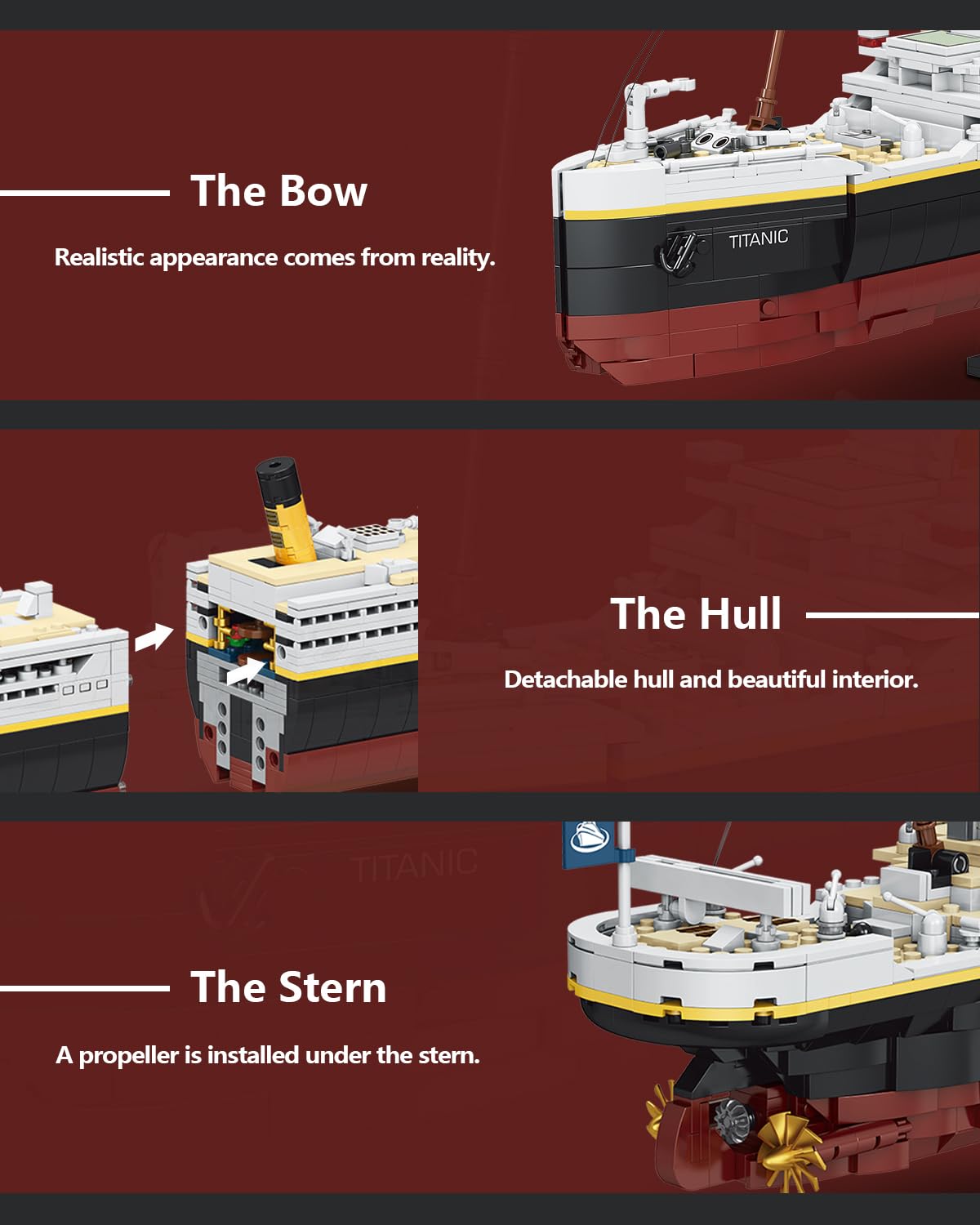 dOvOb Titanic Model Blocks Set – 2022 Pieces, Compatible with Major Brands