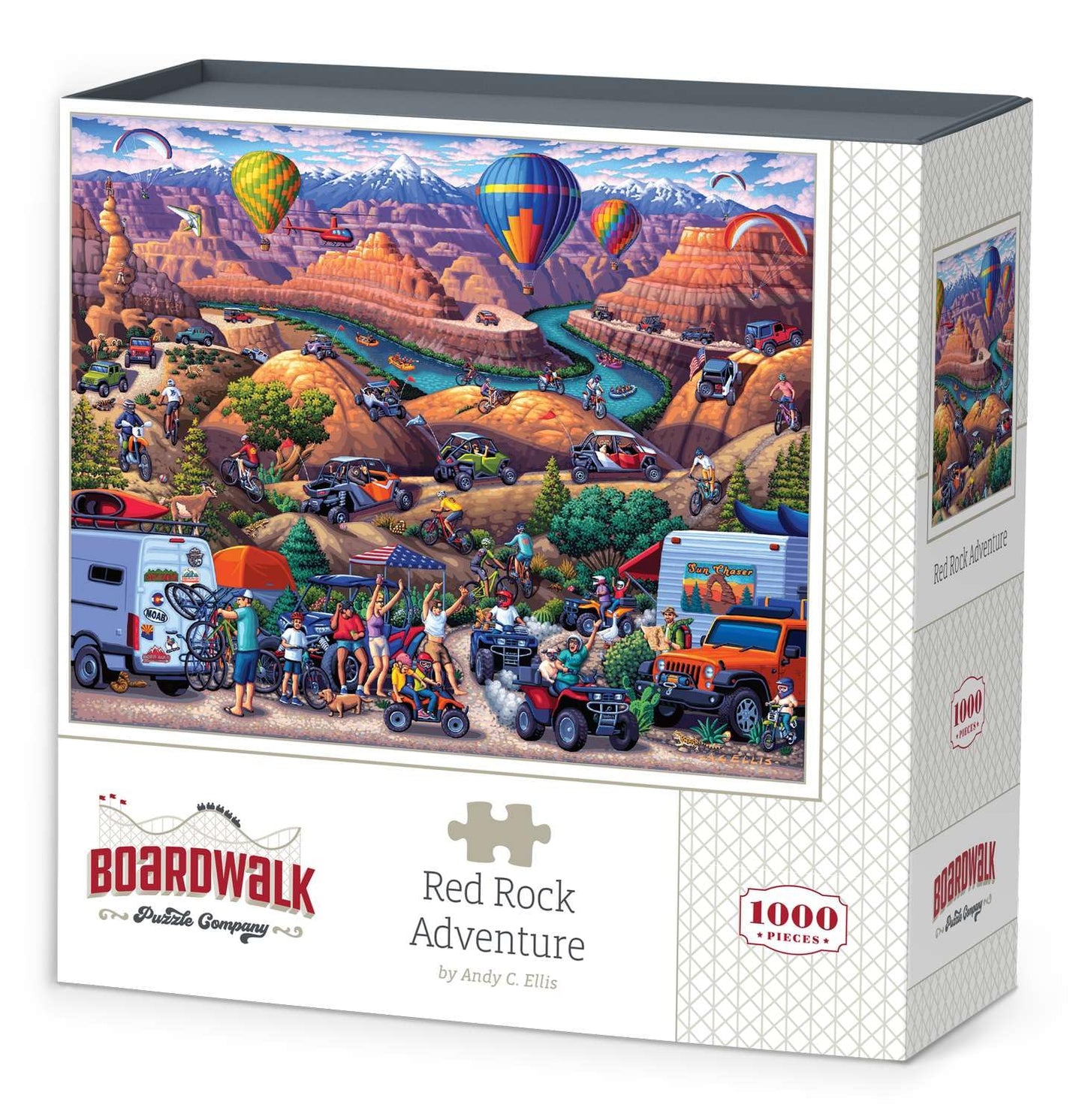 Boardwalk Puzzles Red Rock Adventure — 1000-Piece Jigsaw Puzzle for Adults | Made in USA
