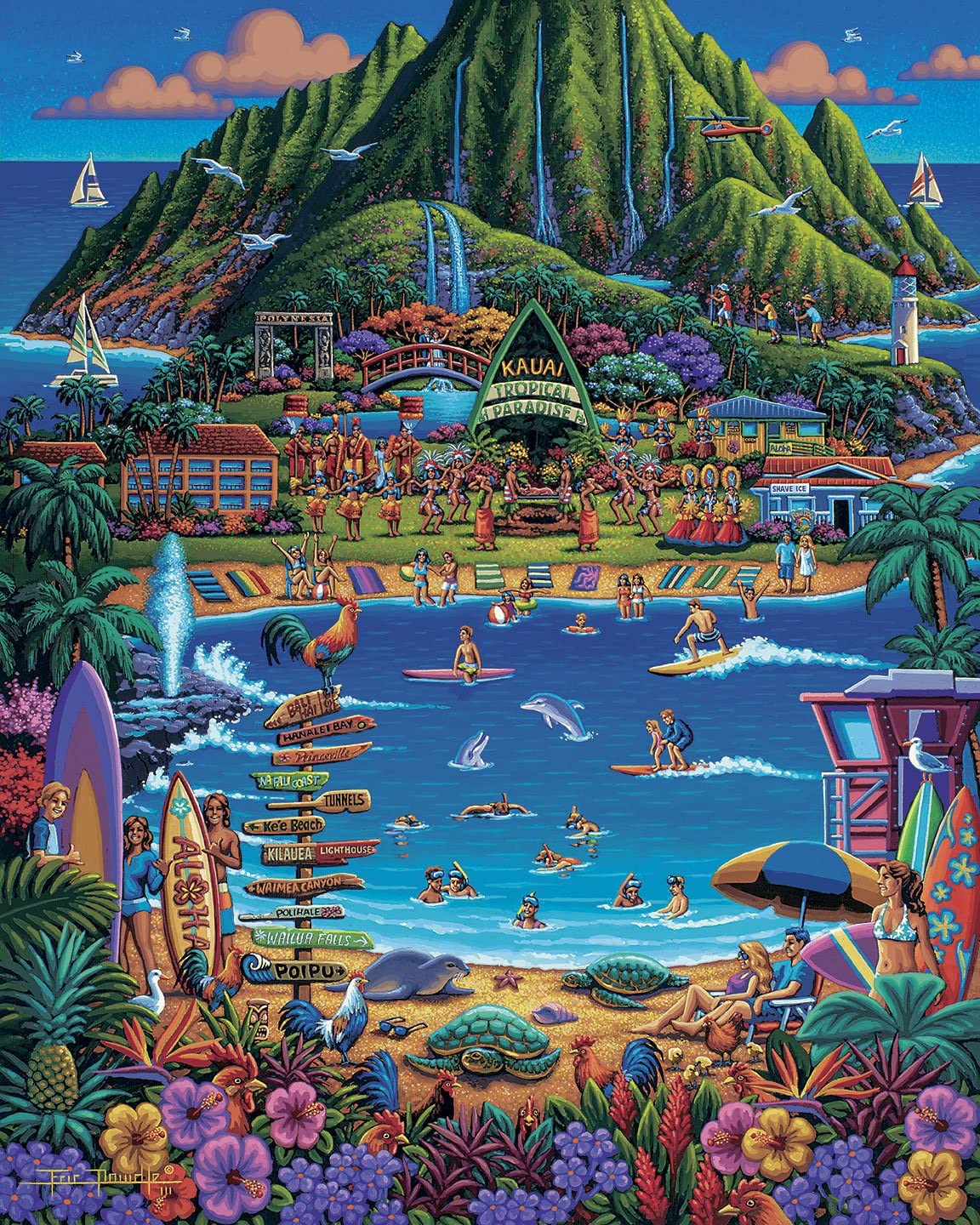 Dowdle Kauai Jigsaw Puzzle – 500-Piece, 16x20 Inches, Premium Craftsmanship