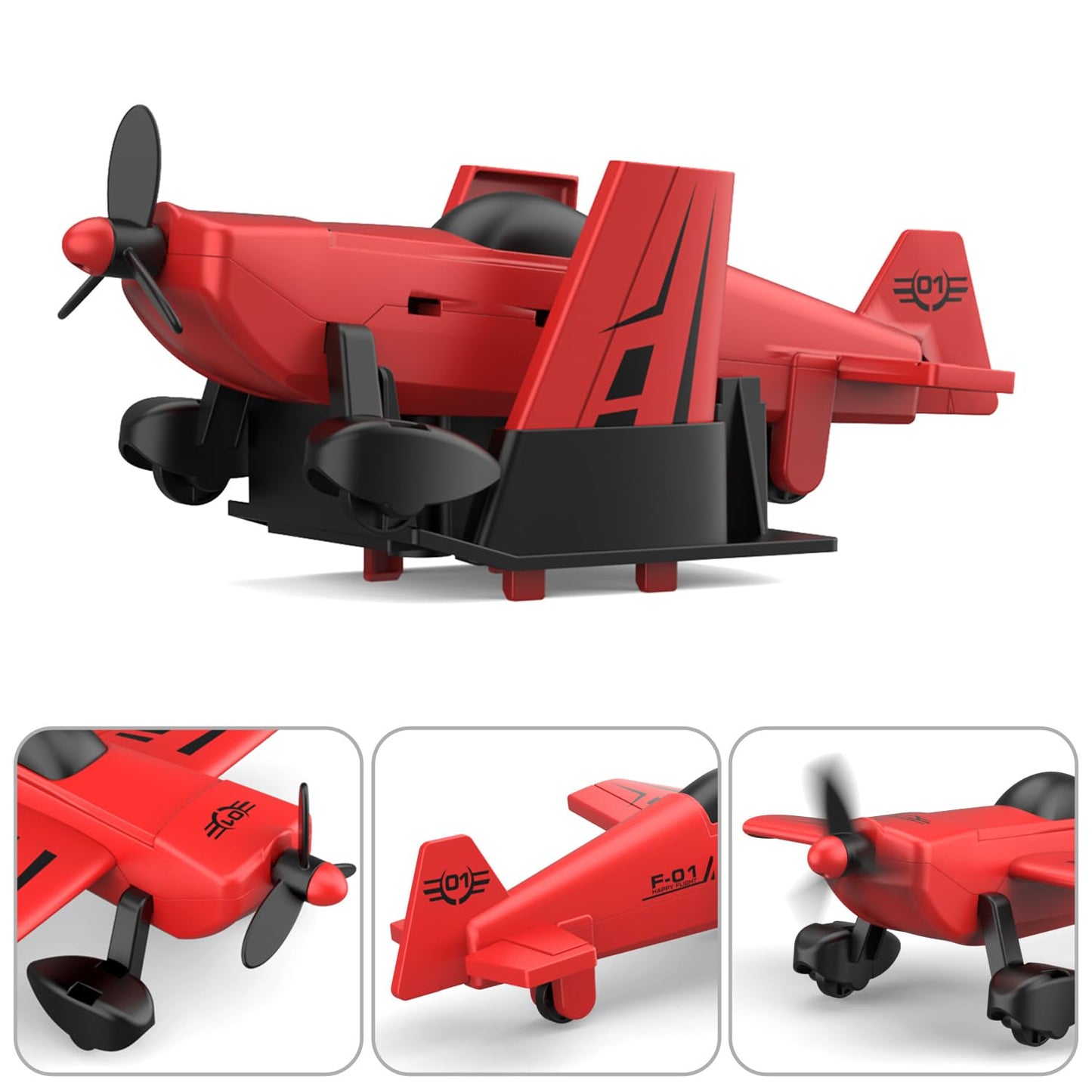 DOWELLIN Large 22in Semi Police Truck with Helicopter – Friction-Powered Kids Toy
