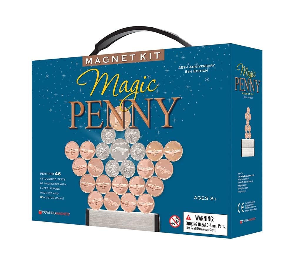 Dowling Magnets Magic Penny Kit – STEM Magnet Toy for Kids 8+ | Unplugged Learning & Creative Play