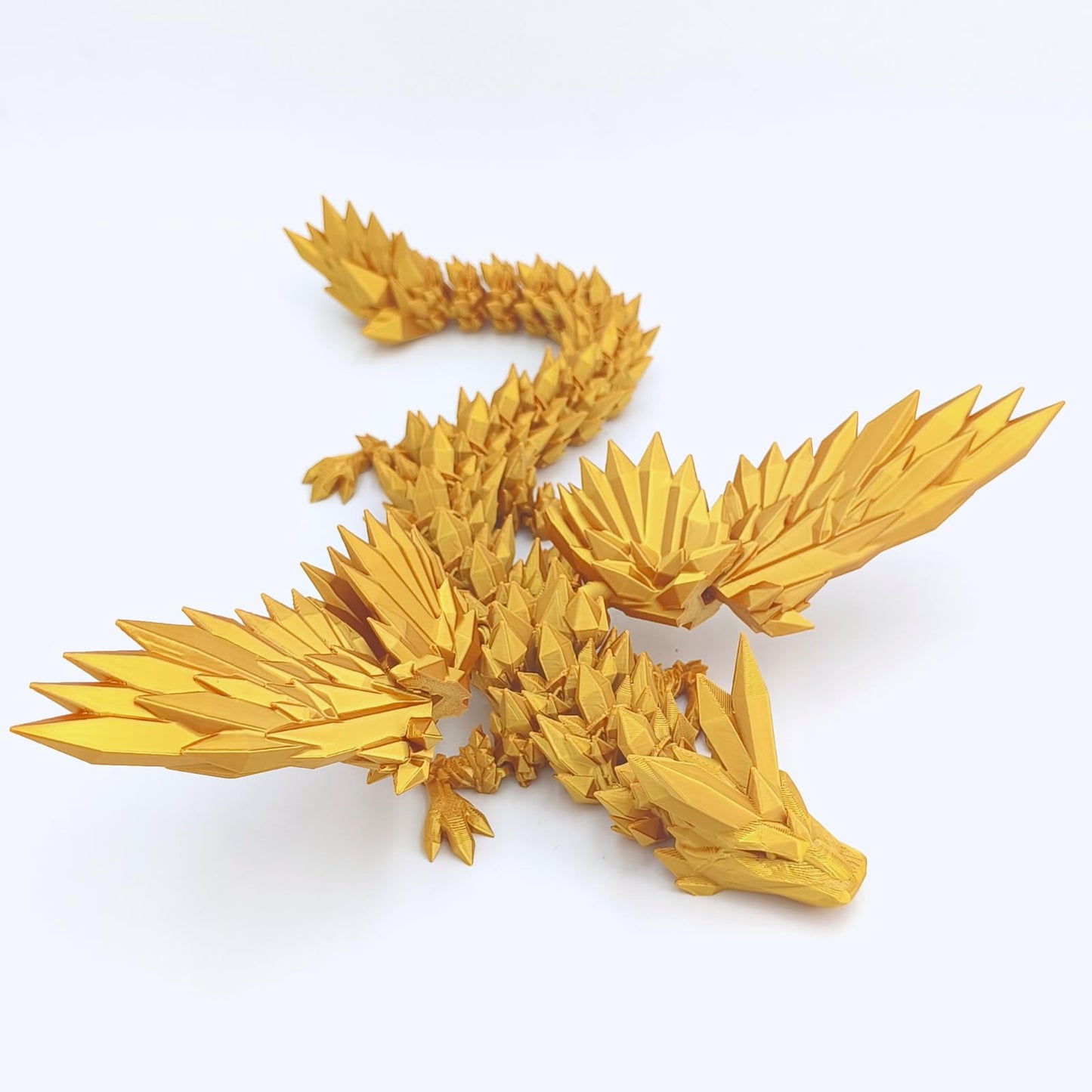 Dpcirk 3D Printed Dragon – 18-Inch Flying Dragon with Wings | Home Decor & Desk Pet