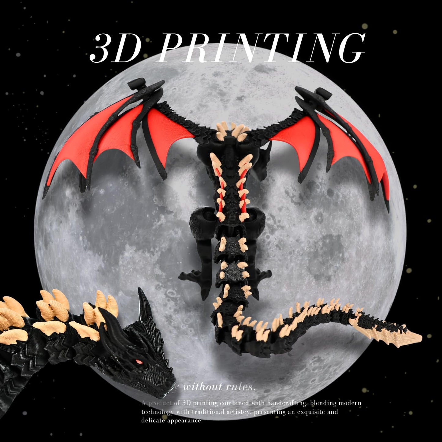 Dpcirk Wyvern Castle Dice Tower – Red & Black with 5 D20 Dice for RPGs
