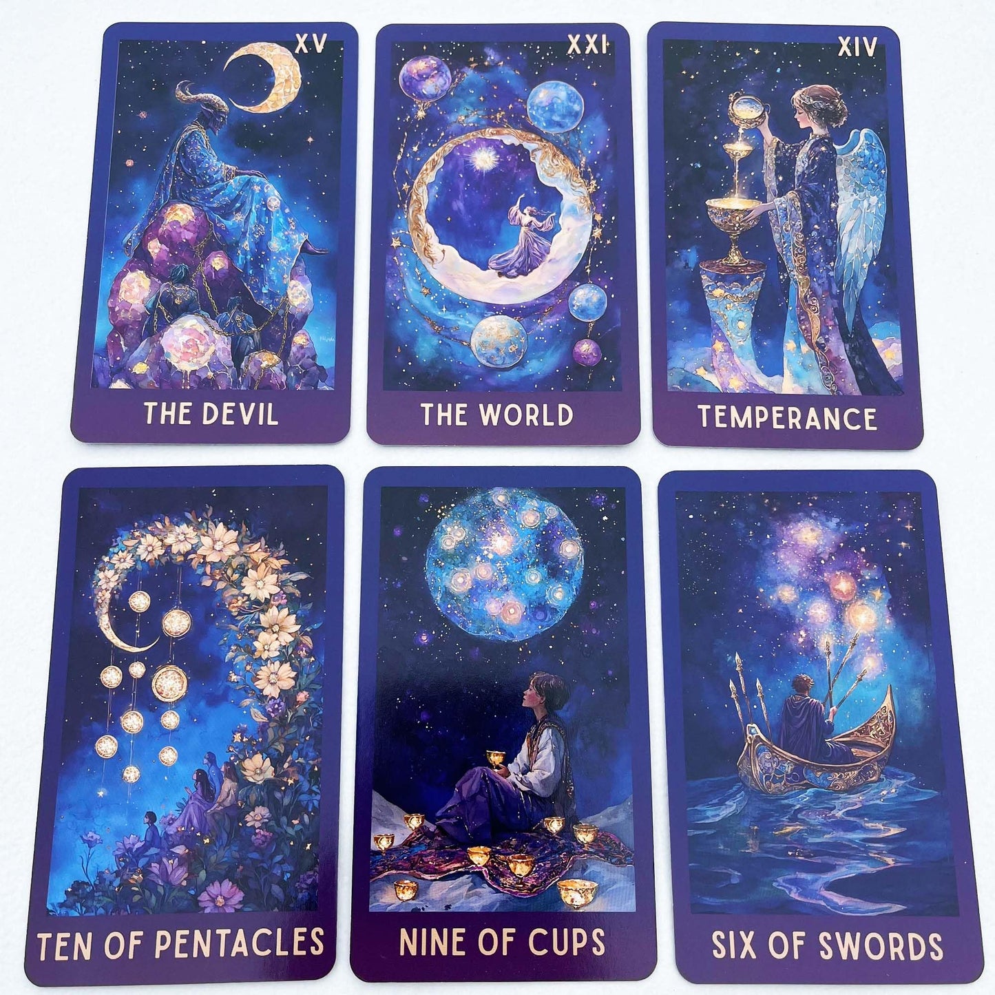 Celestial Tarot Deck by DPEHAKMK - 78 Cosmic Cards with Guidebook