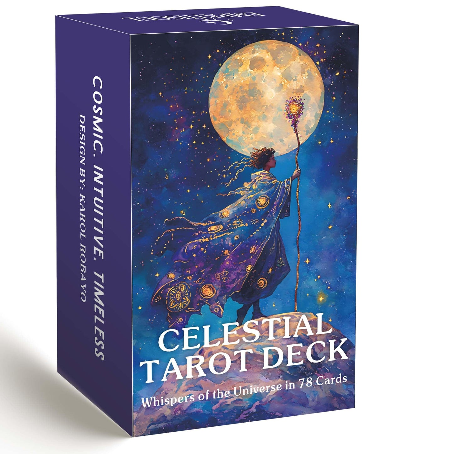 Celestial Tarot Deck by DPEHAKMK - 78 Cosmic Cards with Guidebook