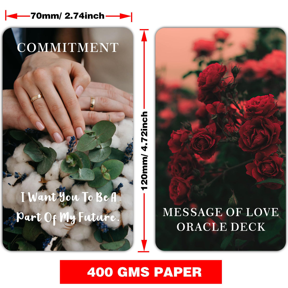 DPEHAKMK Message of Love Oracle Cards for Beginners – Love, Romance & Twin Flame Messages