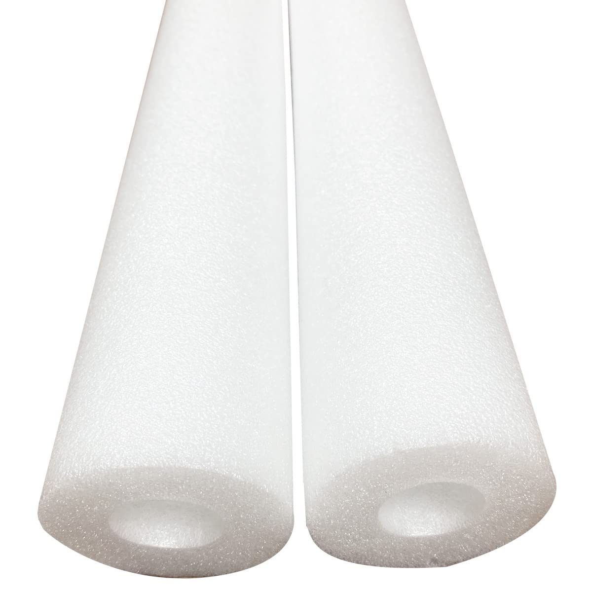 DQFAQYY Pool Noodle 46 Inch White Hollow Foam – Two Pack for Pool Fun & DIY