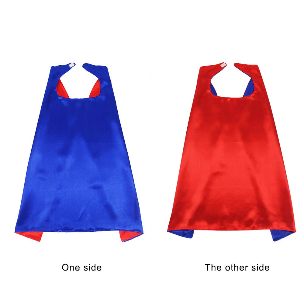 DQZ 3-Pack Superhero Capes & Masks for Kids 3–9 | Dress-Up Set