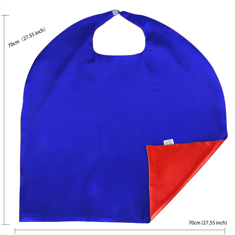 DQZ 3-Pack Superhero Capes & Masks for Kids 3–9 | Dress-Up Set