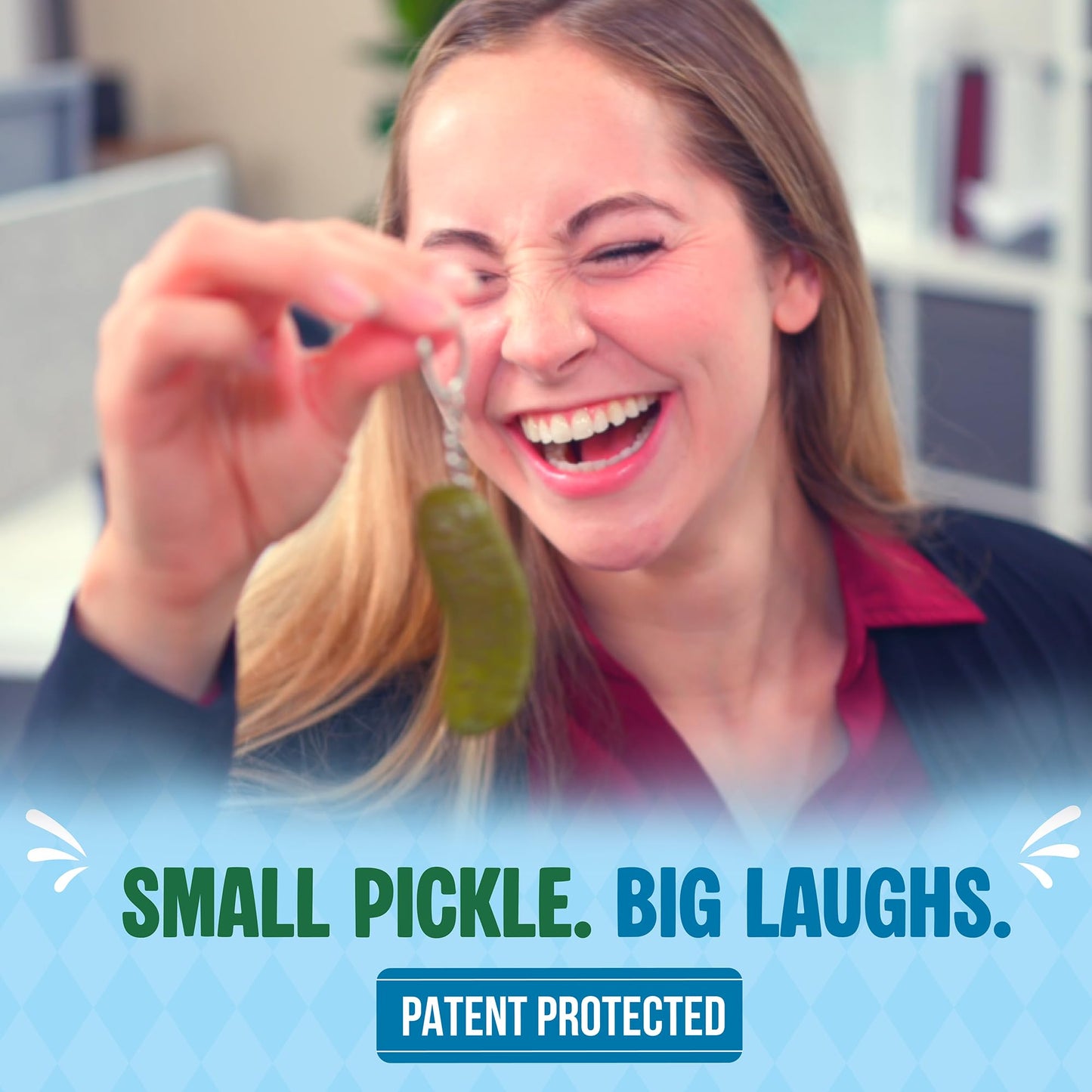 DR DINGUS Tiny Yodeling Pickle Keychain (3 Inches) – Dill-lightful Musical Gag Gift