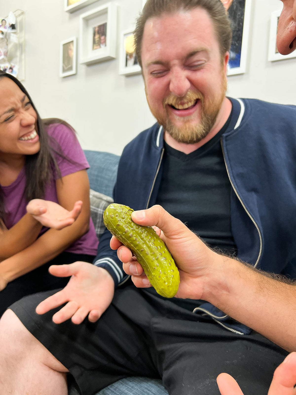 DR DINGUS Dad Joke Pickle Button – 100+ Jokes, Dill-lightful Gift for Dad & Family