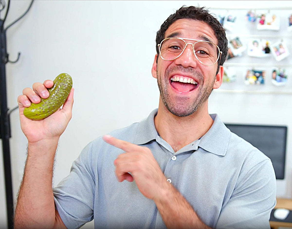 DR DINGUS Dad Joke Pickle Button – 100+ Jokes, Dill-lightful Gift for Dad & Family