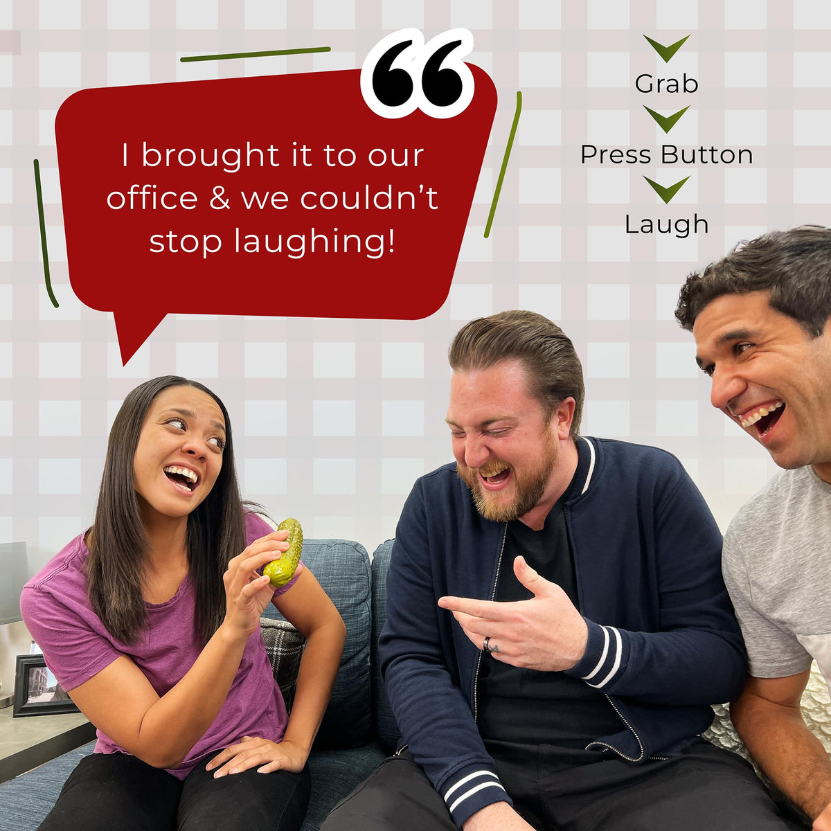 DR DINGUS Dad Joke Pickle Button – 100+ Jokes, Dill-lightful Gift for Dad & Family