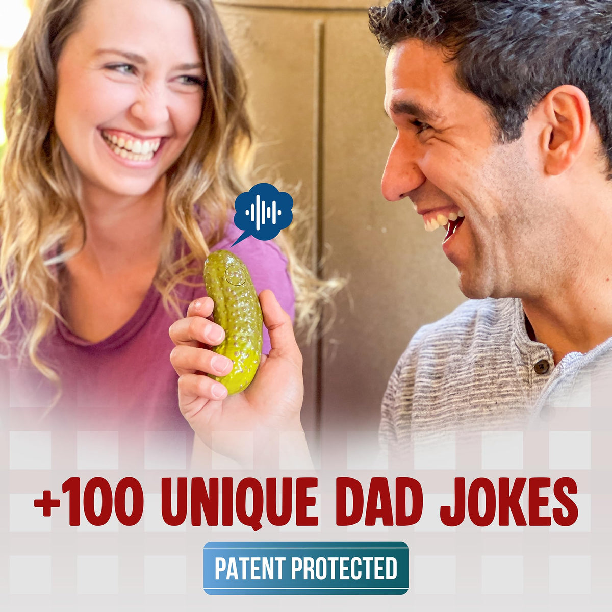DR DINGUS Dad Joke Pickle Button – 100+ Jokes, Dill-lightful Gift for Dad & Family
