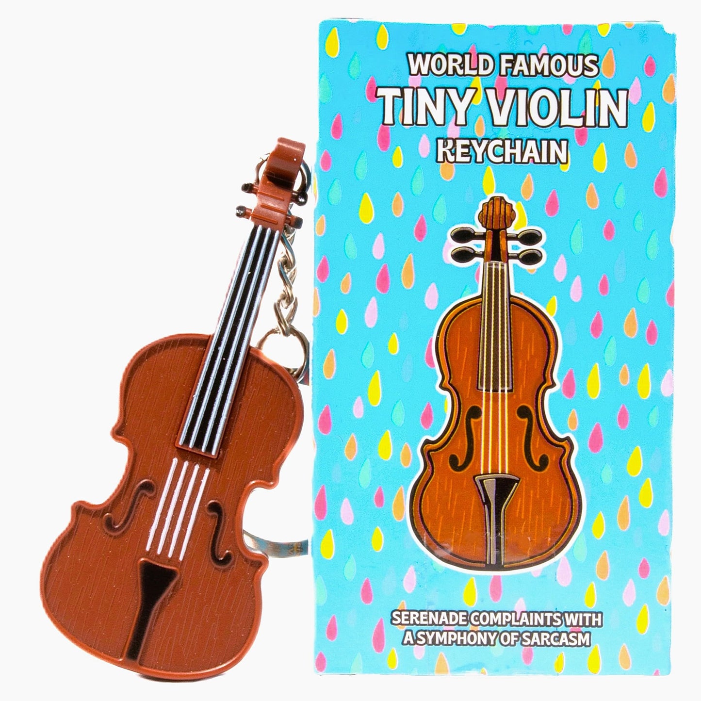 DR DINGUS World's Smallest Violin – Pocket-Sized Sad Song Keychain