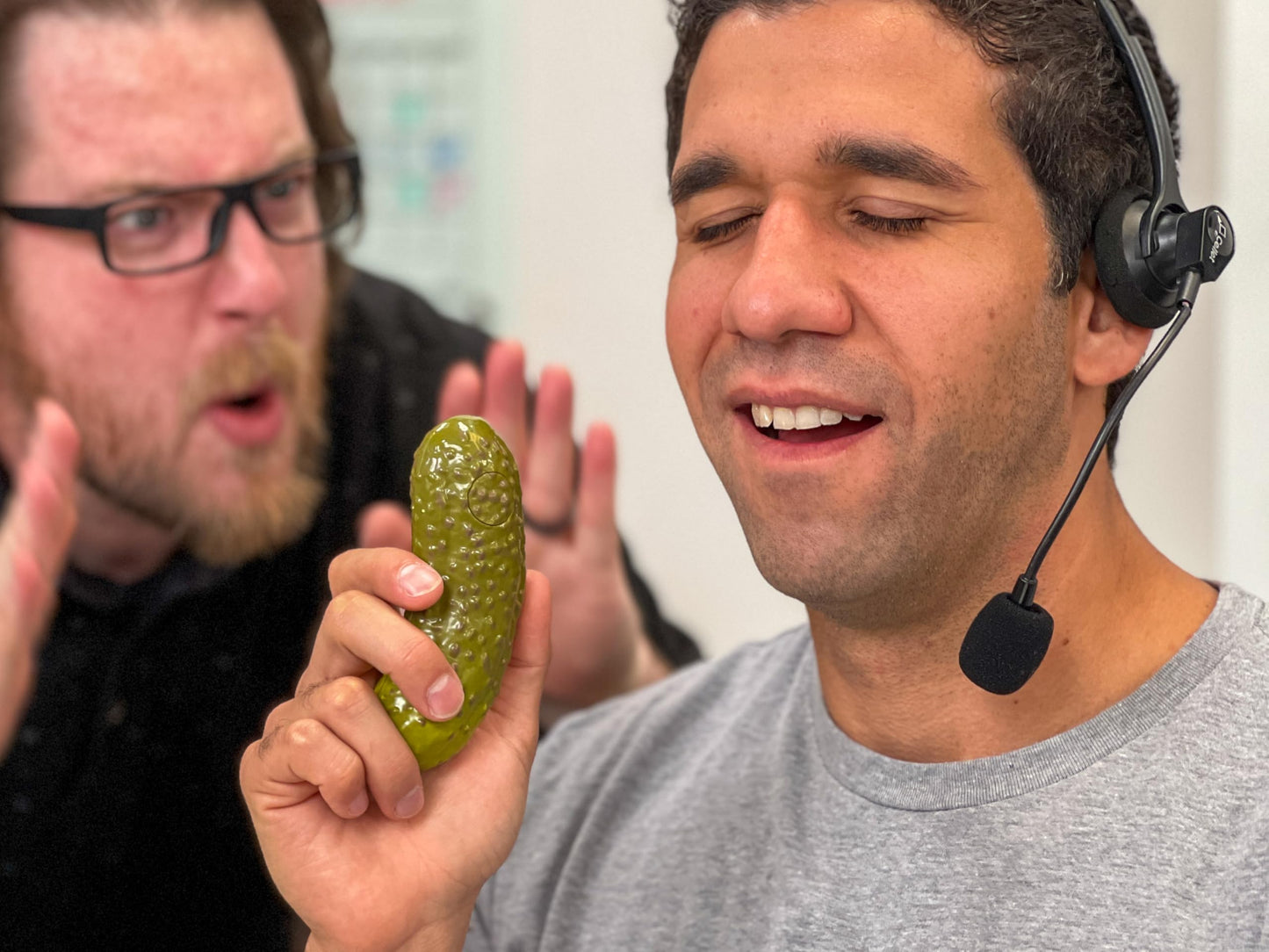 DR DINGUS Yodeling Pickle (2-Pack, 5-Inch) Sings Dill-lightful Yodel — Fun Gag Gift for White Elephant & Parties