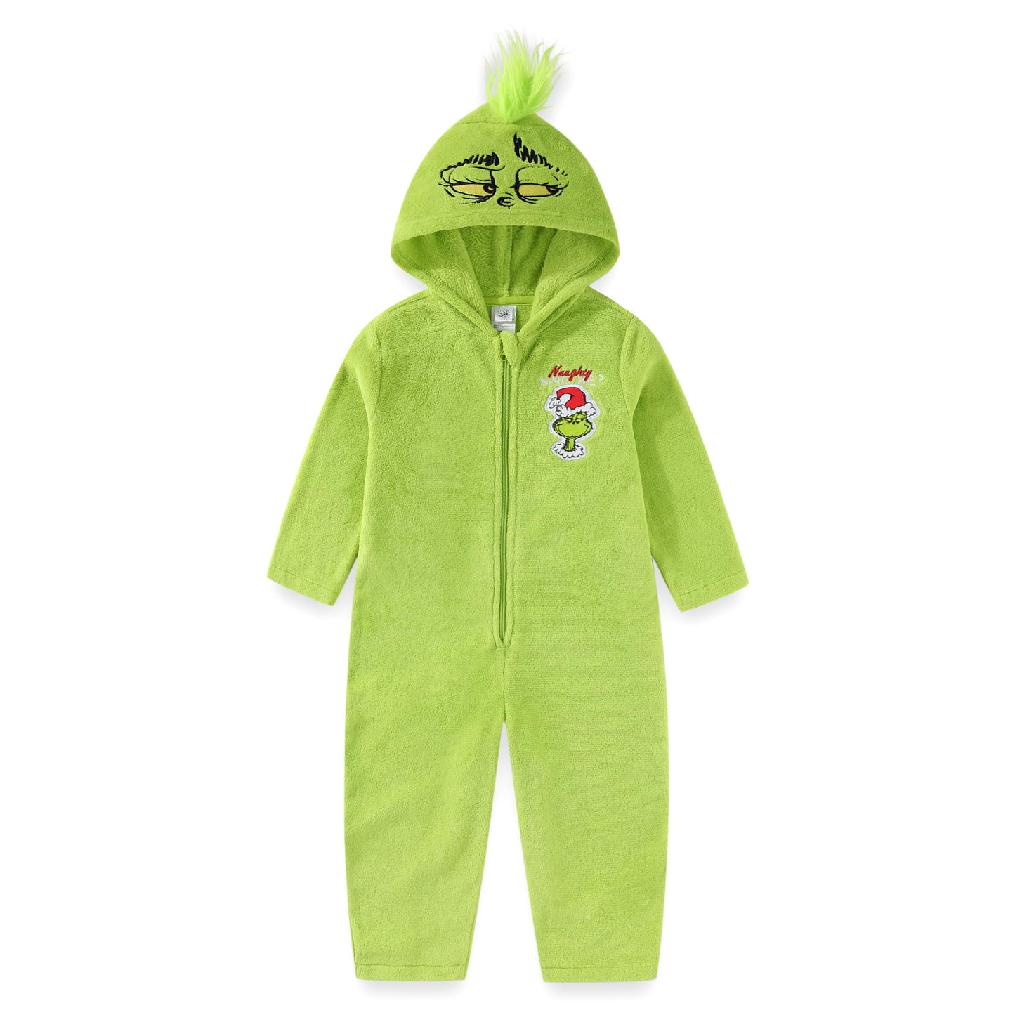 Dr. Seuss Grinch Hooded Coverall for Toddlers & Big Kids – Officially Licensed