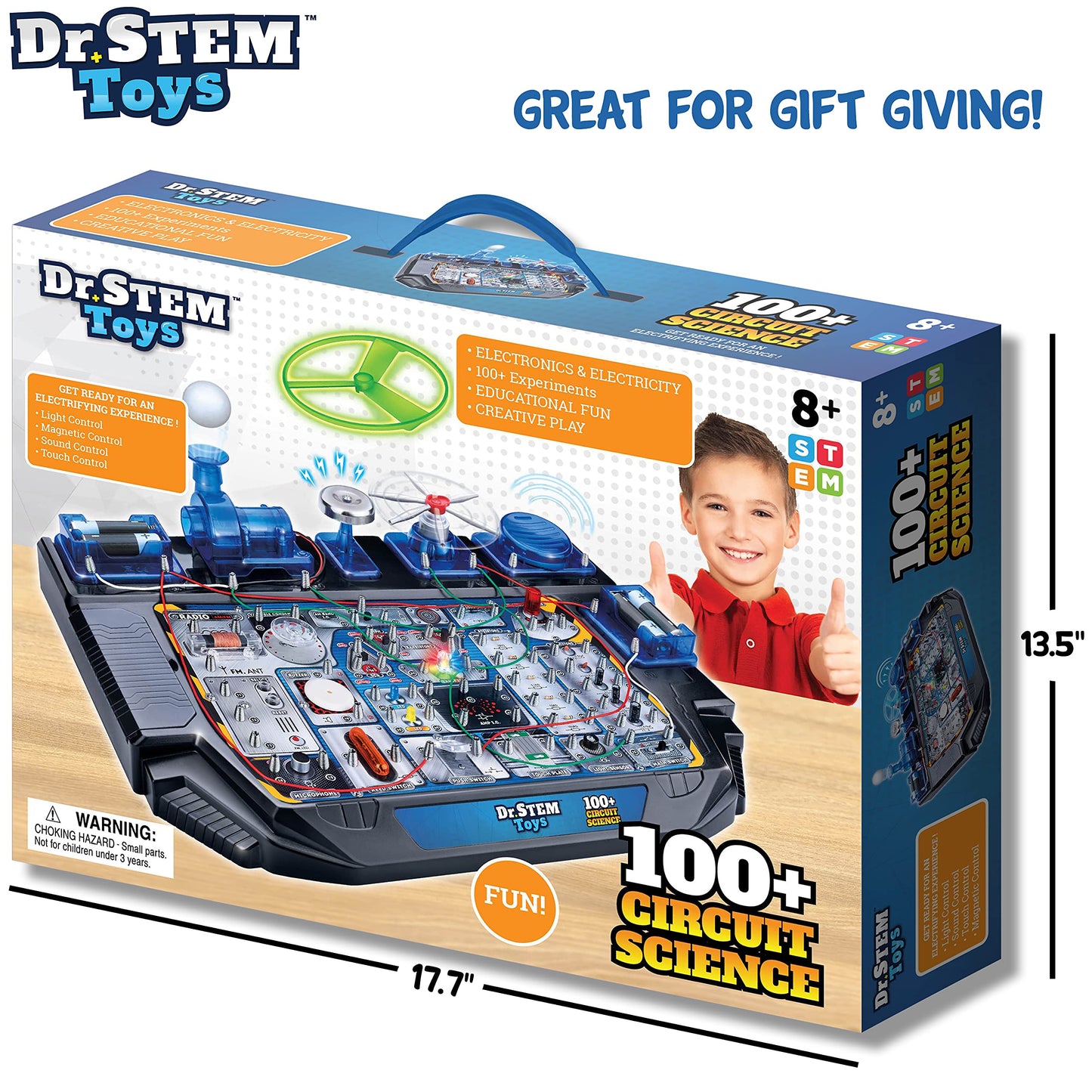 Dr. STEM Toys Circuit Science Kit – 100+ Electrical Experiments for Ages 8+