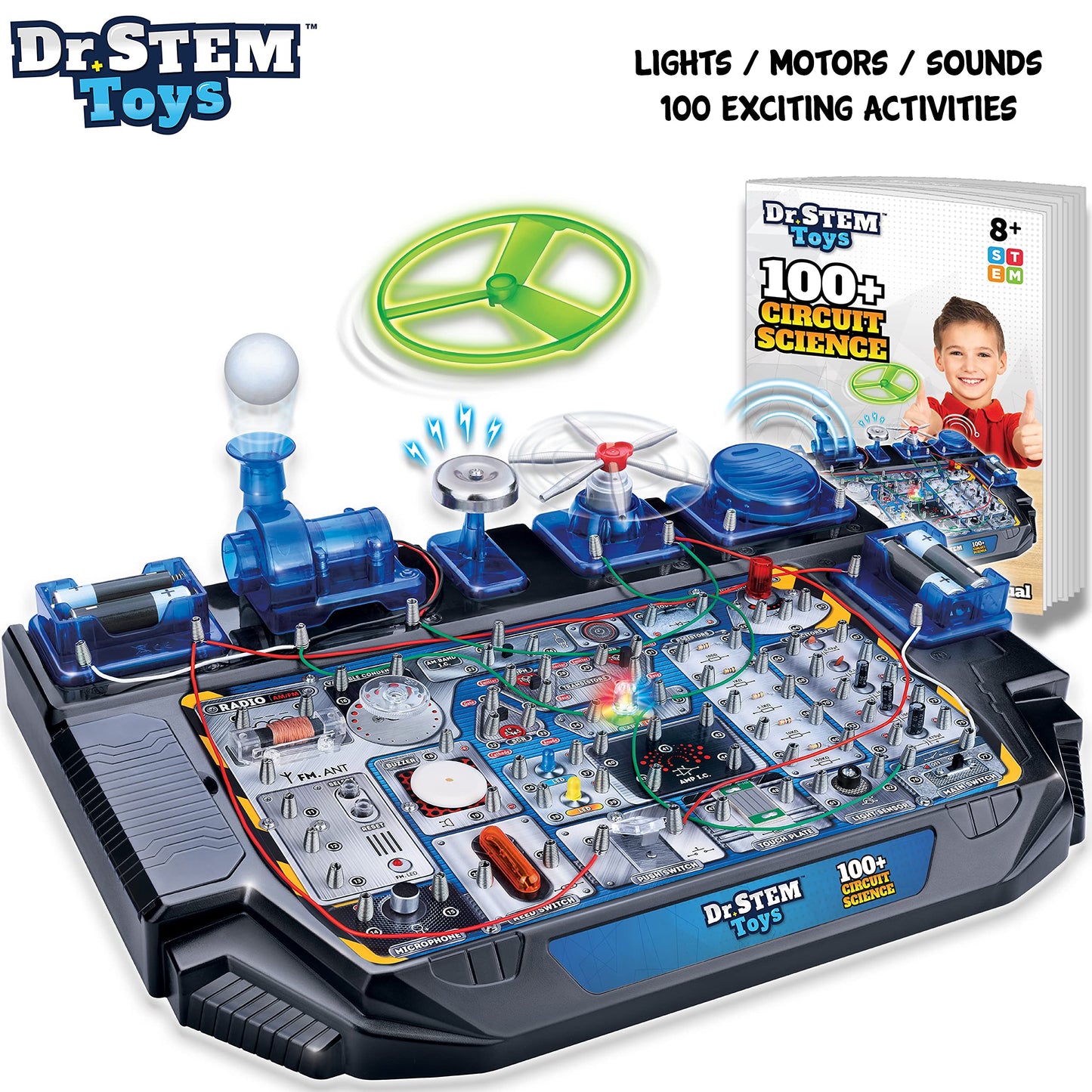 Dr. STEM Toys Circuit Science Kit – 100+ Electrical Experiments for Ages 8+
