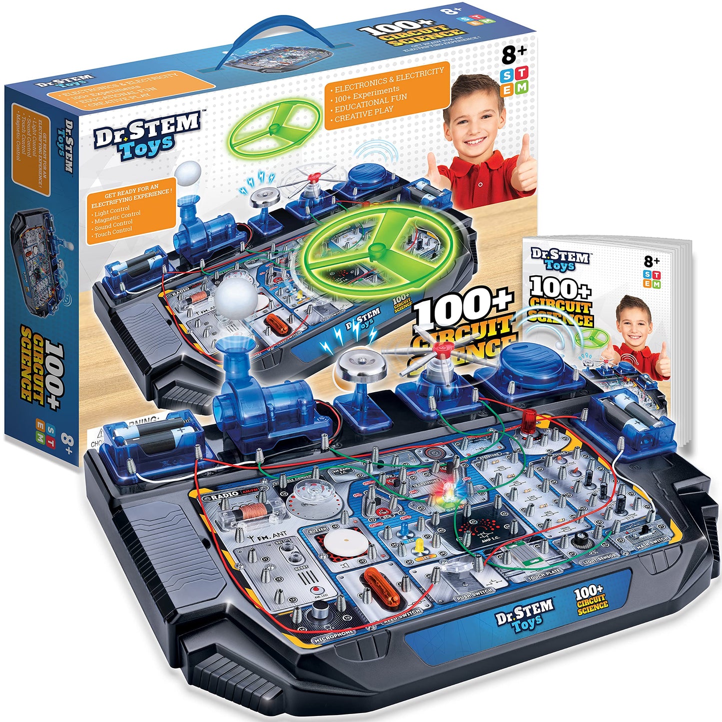 Dr. STEM Toys Circuit Science Kit – 100+ Electrical Experiments for Ages 8+