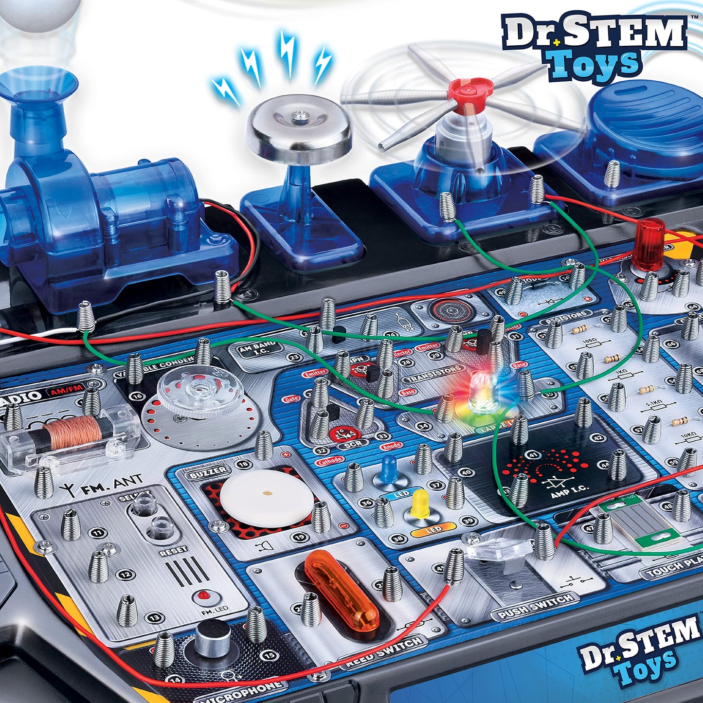 Dr. STEM Toys Circuit Science Kit – 100+ Electrical Experiments for Ages 8+