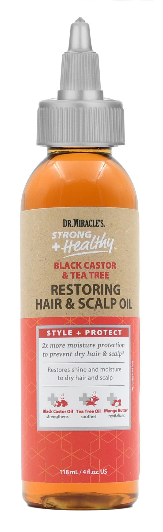 Dr. Miracle's Strong & Healthy Restoring Oil for Hair Growth & Scalp Health 4 Oz