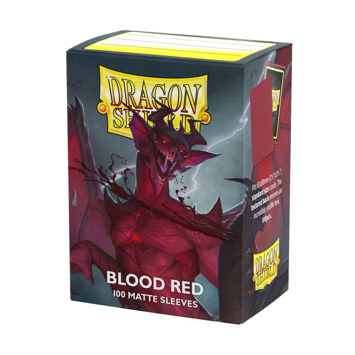 Dragon Shield | Blood Red Matte Standard Size Card Sleeves – 100 Count