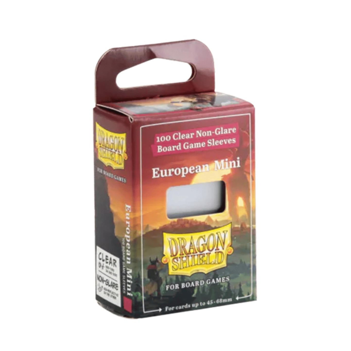 Dragon Shield Board Game Sleeves – Non-Glare, Acid-Free 100µm, European Mini 1-Pack