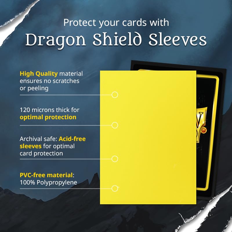 Dragon Shield Matte Card Sleeves – Standard Size, 100 CT, Copper Back