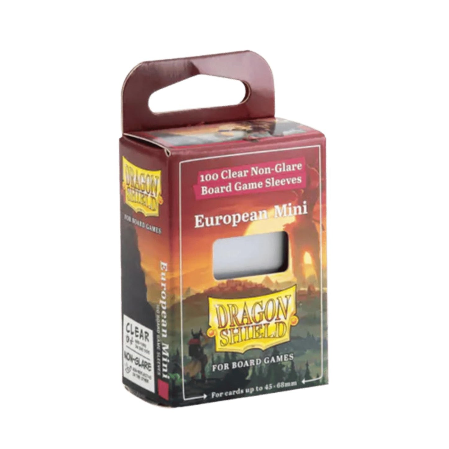 Dragon Shield Board Game Sleeves – Non-Glare, Acid-Free 100µm, European Mini 1-Pack