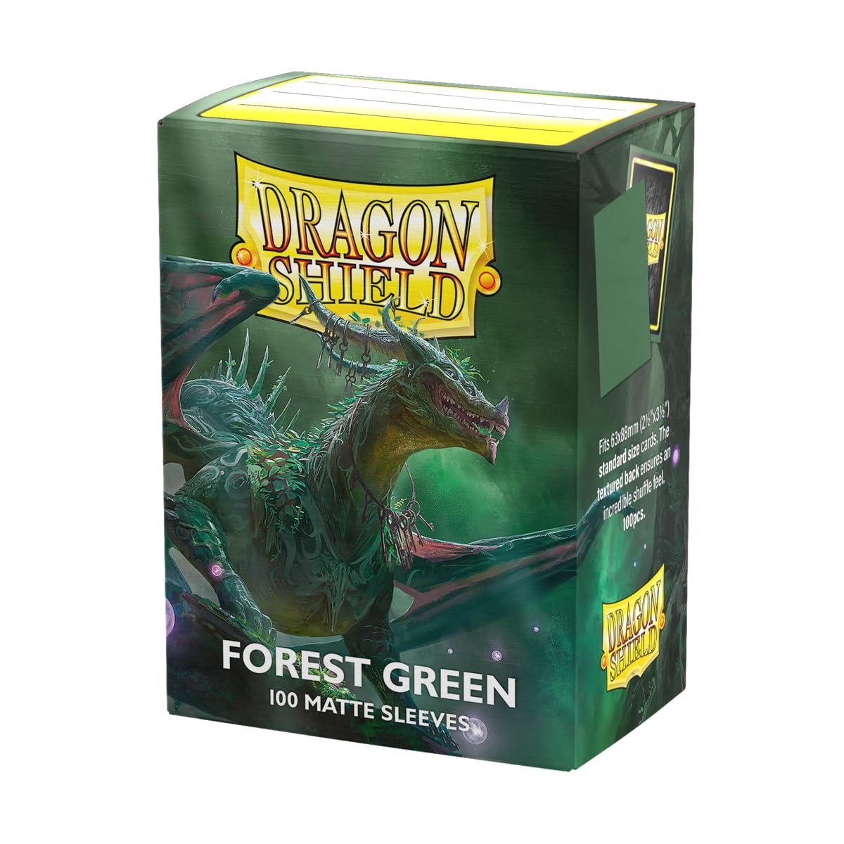 Dragon Shield Standard Size Matte Card Sleeves – Forest Green, 100 CT
