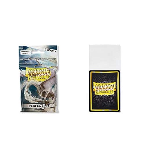 Dragon Shield Inner Sleeve Clear – Standard Size 5-Pack Value Bundle (500 Sleeves Total)