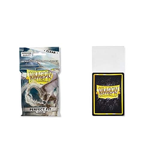 Dragon Shield Inner Sleeve Clear – Standard Size, 2-Pack (100 Sleeves Each)