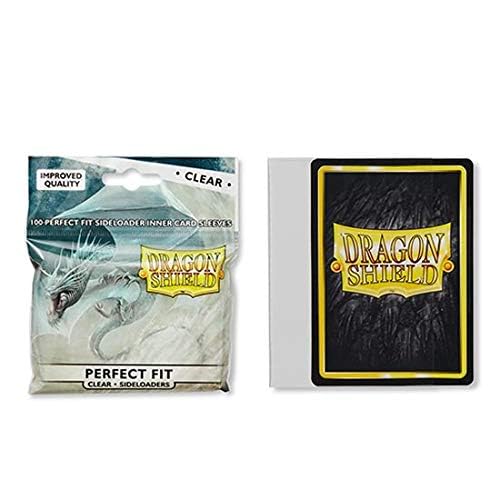 Dragon Shield 5-Pack Inner Sleeve Sideloader Clear Standard Size – 100-ct Card Sleeves Value Bundle