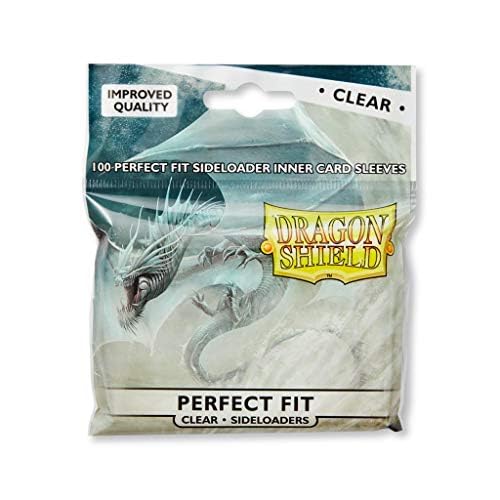 Dragon Shield 5-Pack Inner Sleeve Sideloader Clear Standard Size – 100-ct Card Sleeves Value Bundle