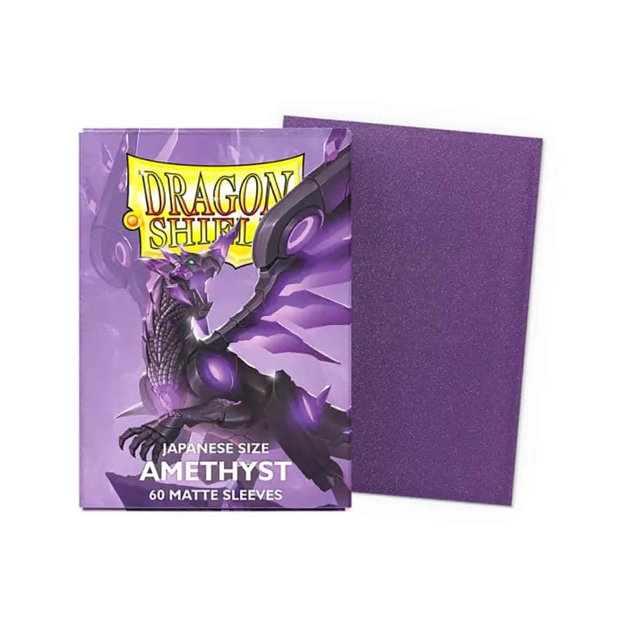Dragon Shield Japanese Size Card Matte Sleeves 60 CT Amethyst | Smooth & Tough TCG Sleeves for Yu-Gi-Oh, Cardfight!! Vanguard, Naruto
