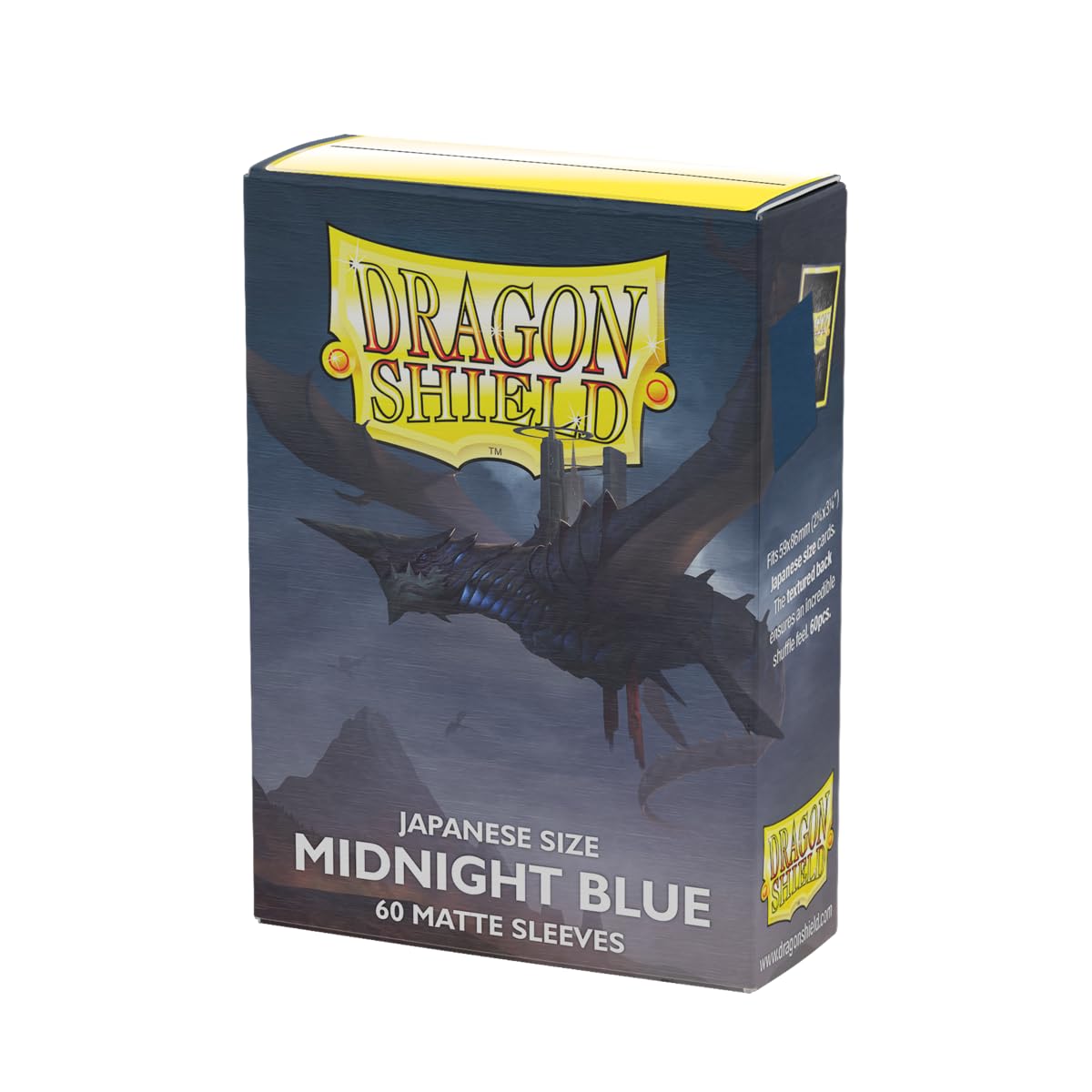 Dragon Shield Japanese Size Card Matte Sleeves | 60 CT Midnight Blue | Smooth & Tough Premium TCG Sleeves