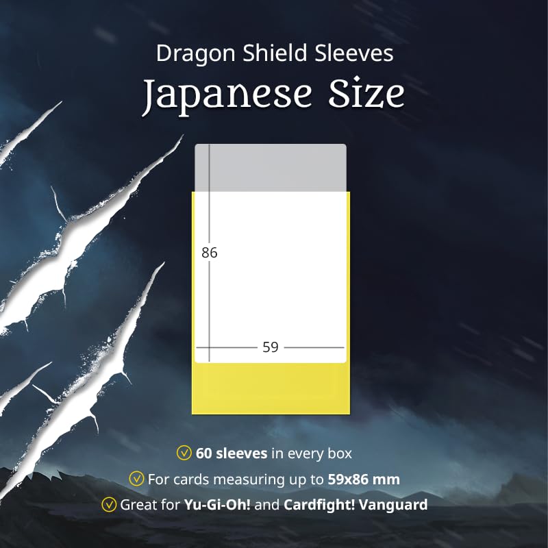 Dragon Shield Japanese Size Card Matte Sleeves | 60 CT Midnight Blue | Smooth & Tough Premium TCG Sleeves