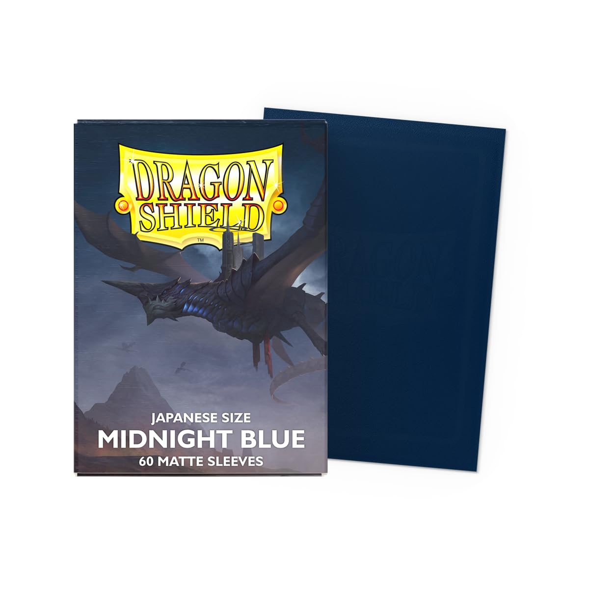 Dragon Shield Japanese Size Card Matte Sleeves | 60 CT Midnight Blue | Smooth & Tough Premium TCG Sleeves