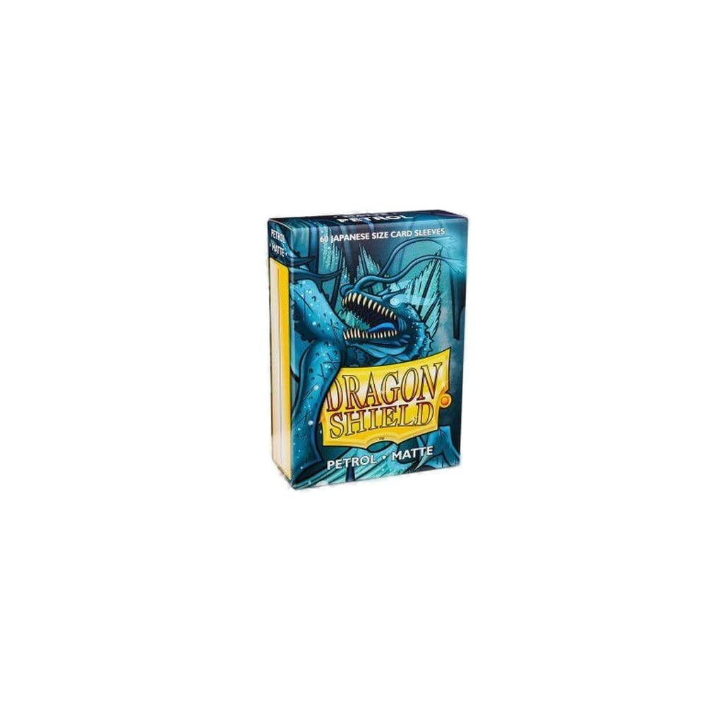 Dragon Shield Japanese Size Matte Sleeves – 60 CT Petrol | Smooth, Tough TCG Protection for Yu-Gi-Oh, Cardfight!! Vanguard