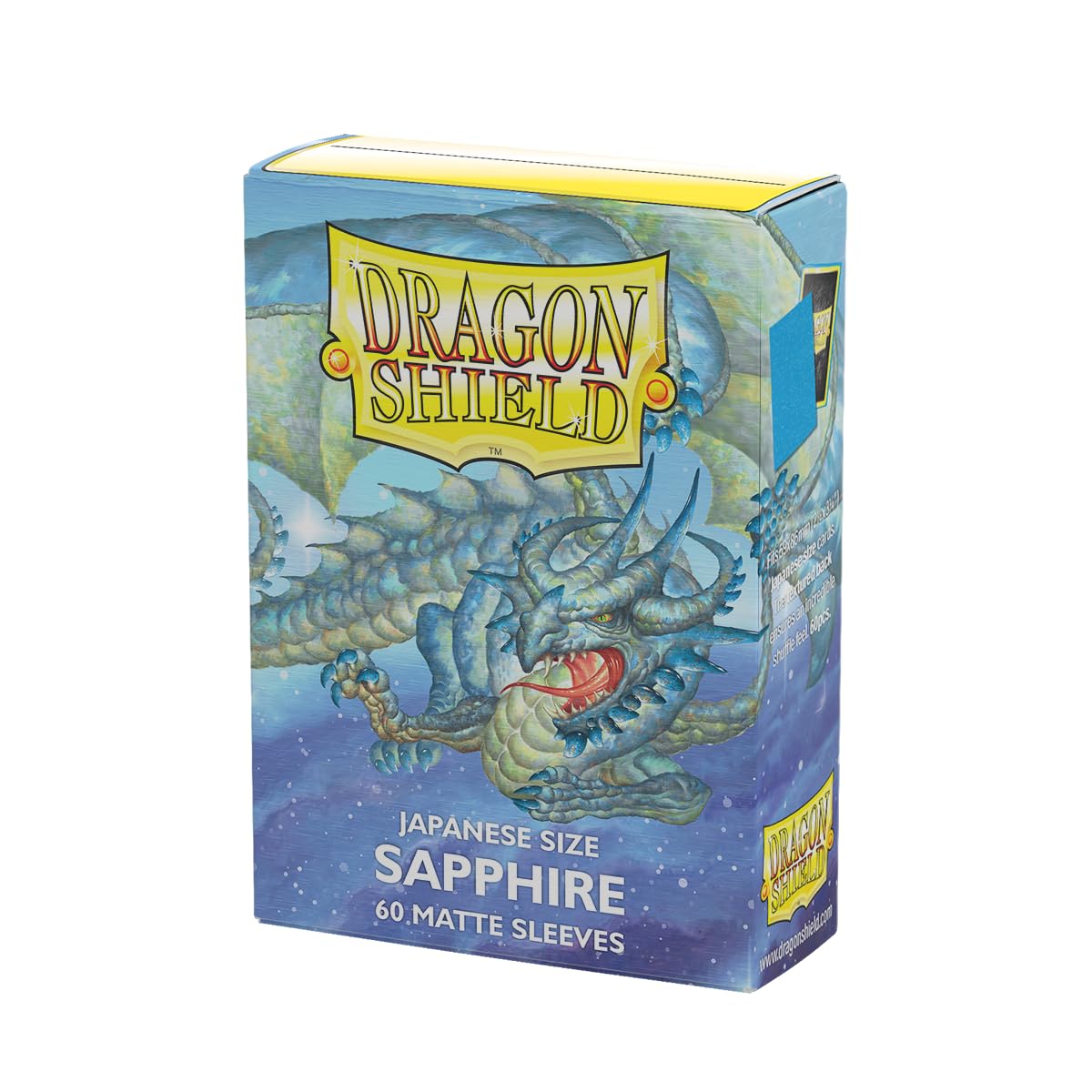 Dragon Shield Japanese Size Card Matte Sleeves – 60 CT – Sapphire | Smooth & Tough Premium TCG Sleeves