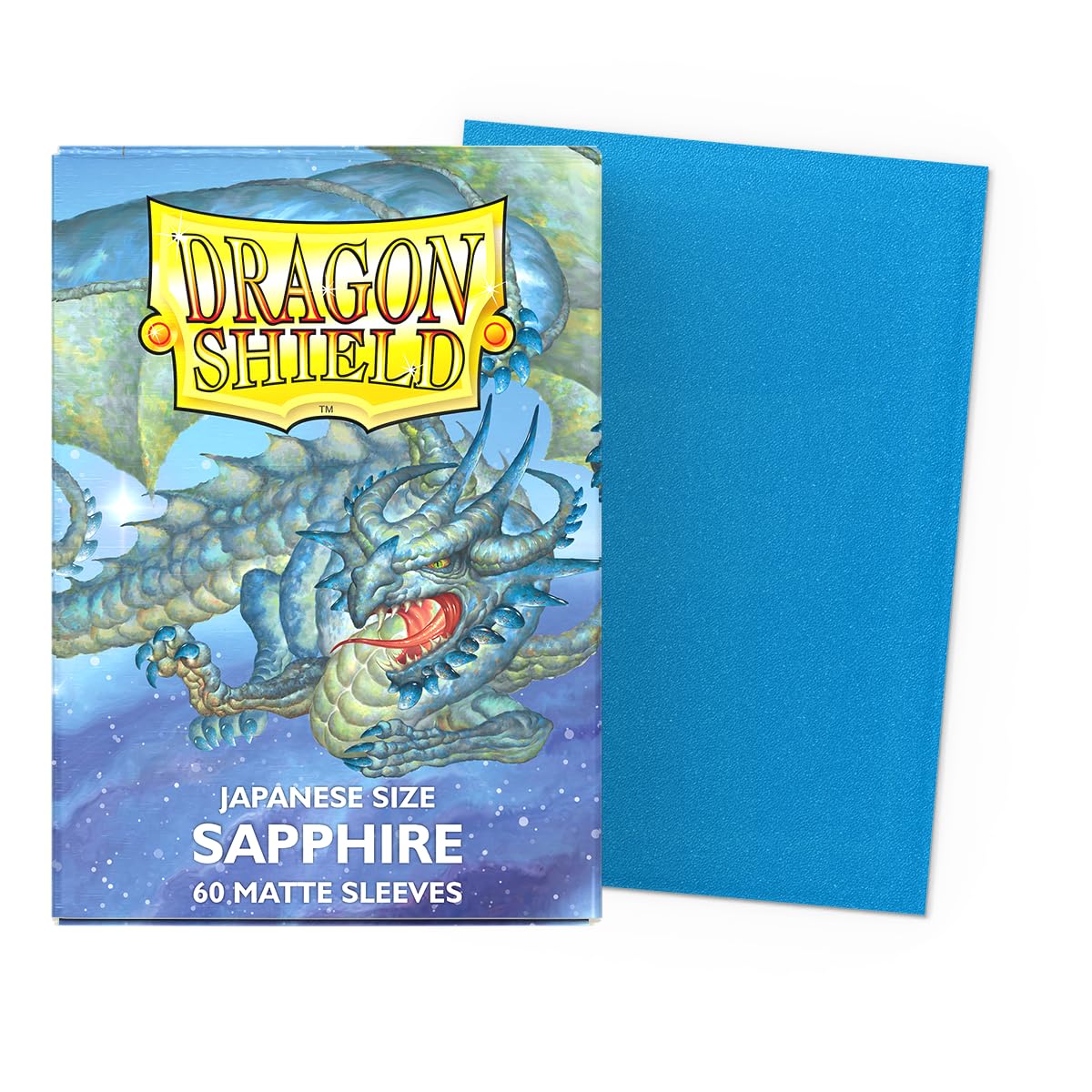 Dragon Shield Japanese Size Card Matte Sleeves – 60 CT – Sapphire | Smooth & Tough Premium TCG Sleeves