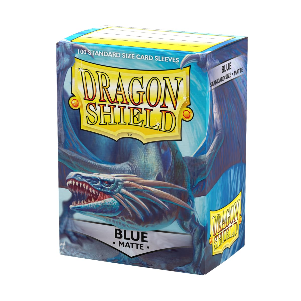 Dragon Shield Standard Size Matte Card Sleeves – 100 CT, Matte Blue | Smooth, Durable TCG Sleeves