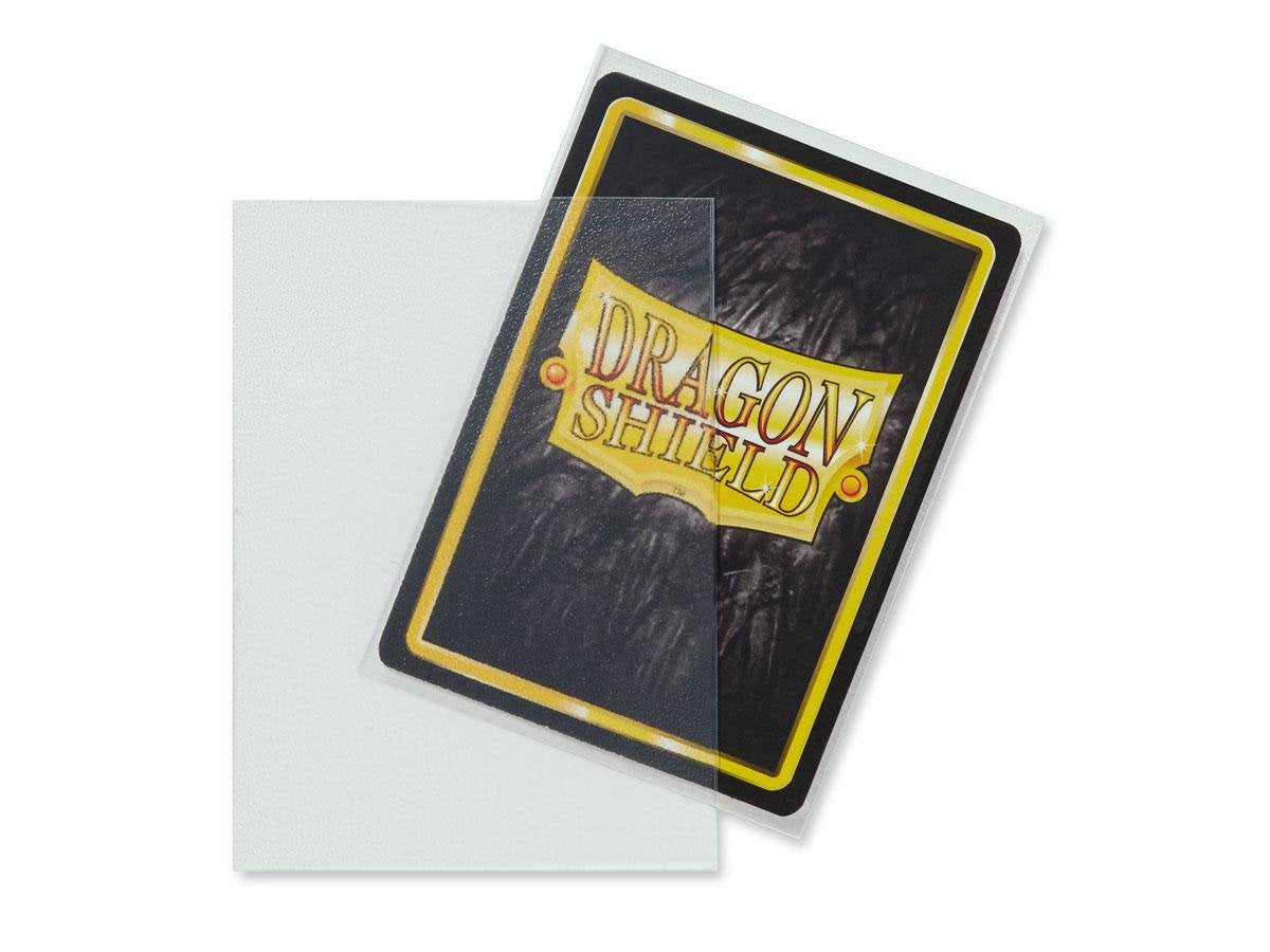 Dragon Shield Matte Clear Standard Size Card Sleeves Display Box – 10 Packs