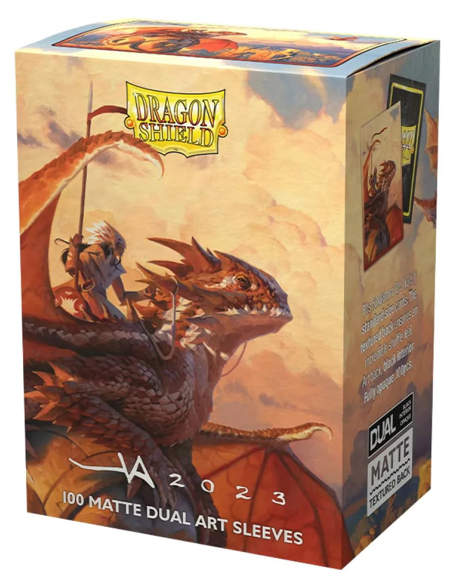 Dragon Shield Matte Dual Art Standard Size Card Sleeves | 100 CT – Smooth Shuffle, Fully Opaque Interior, Durable TCG Sleeves | The Adameer