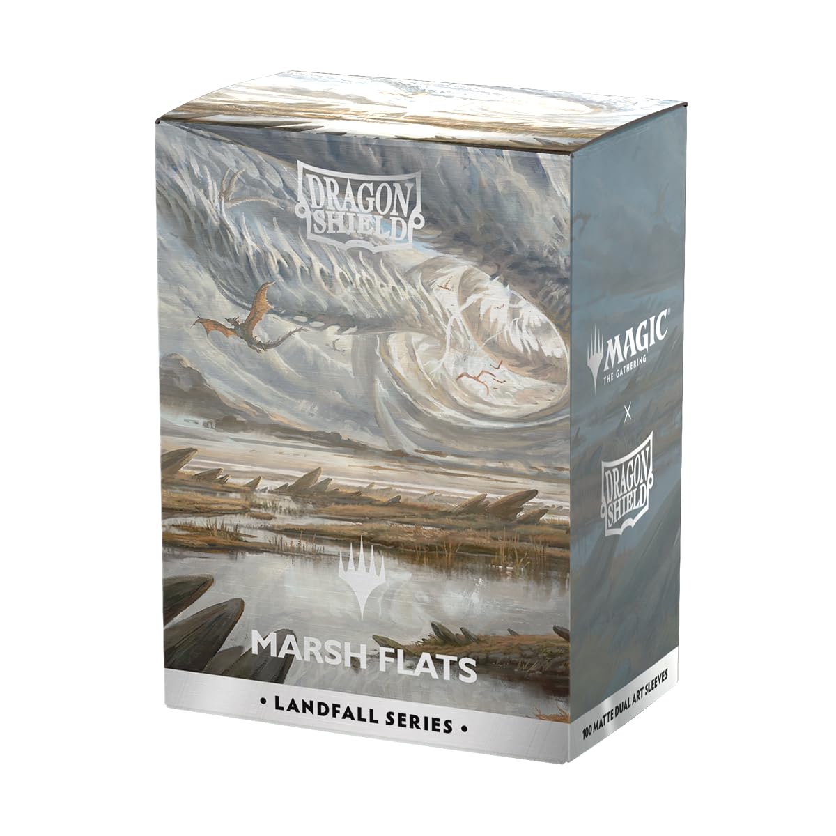 Dragon Shield Matte Dual Art Sleeves – 100 CT | Marsh Flats Landfall Series for MTG