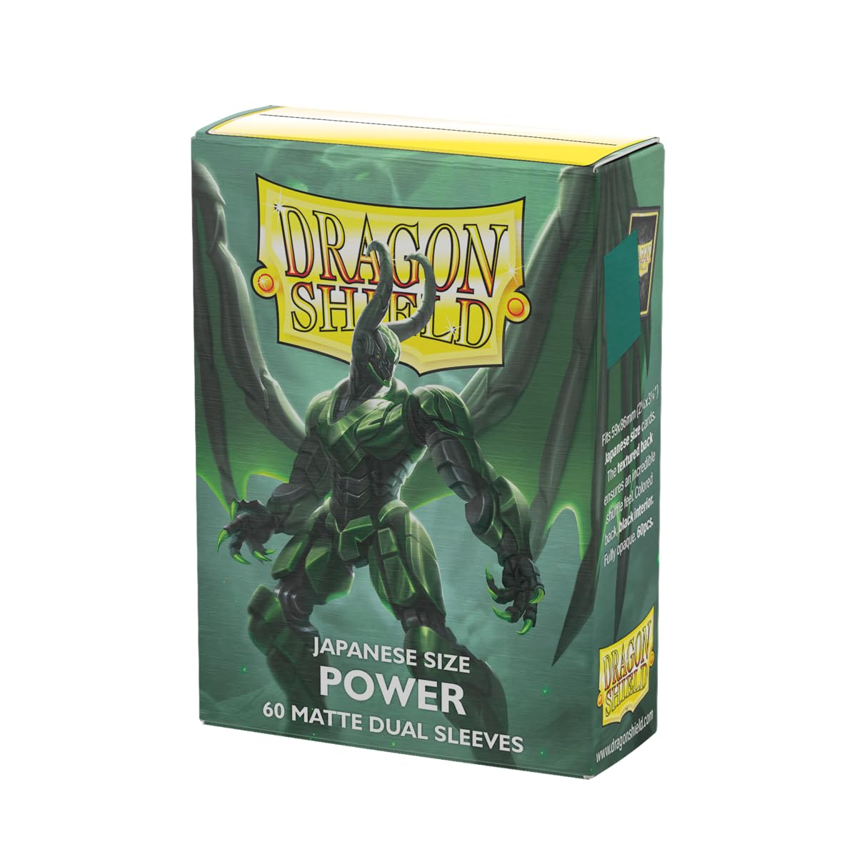 Dragon Shield Matte Dual Japanese Size Card Sleeves | 60-Count | Smooth Shuffle & Durable 120µm PVC-Free PP | Yu-Gi-Oh, Cardfight!! Vanguard, Naruto | Power