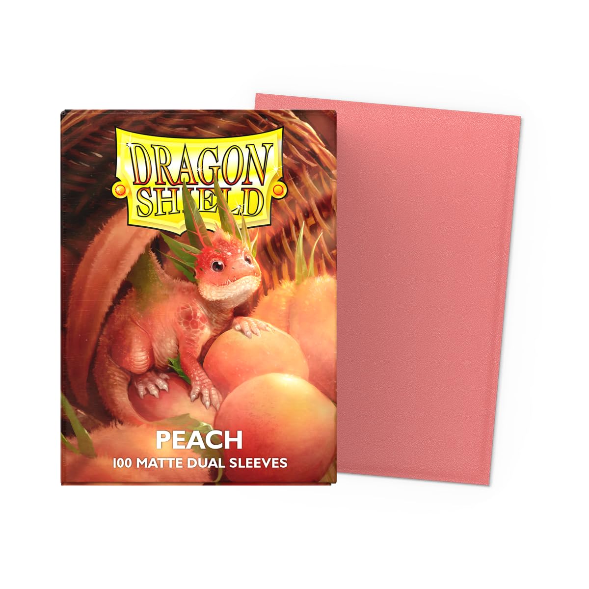 Dragon Shield Matte Dual Standard Size Card Sleeves – 100 CT (Peach)